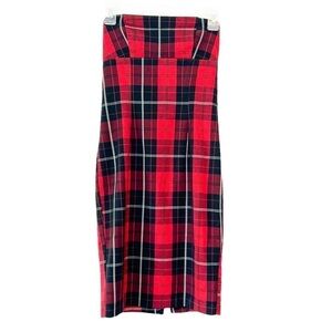 A’GACI Plaid Strapless Gothic/Grunge Dress Small
